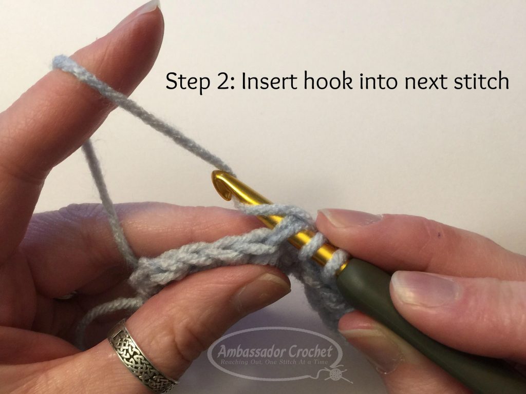 hdc tutorial - photo tutorial for half double crochet stitch