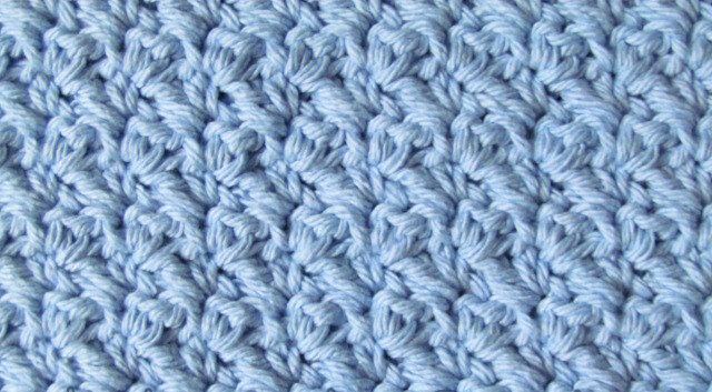 Grit Stitch Crochet Pattern - Crocheted Grit Stitch Dishcloth Version 2 - free dishcloth pattern by Ambassador Crochet