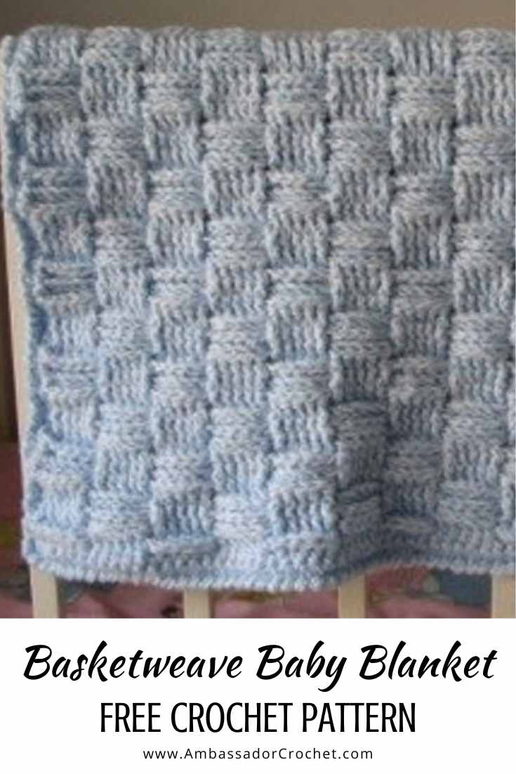 Basketweave Baby Afghan Crochet Pattern EASY BEGINNER S Basket Weave