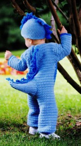 Stegosaurus dinosaur crochet costume