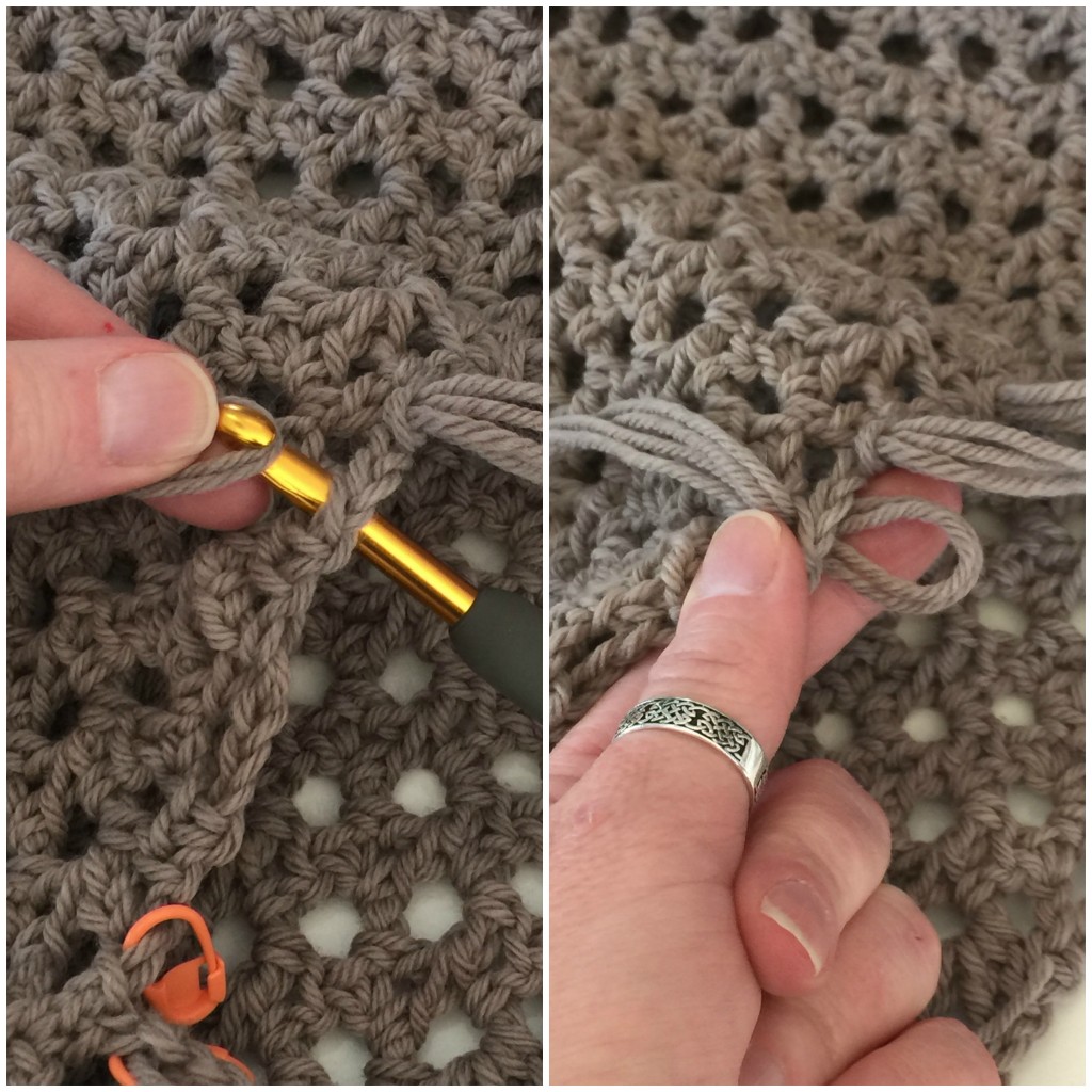 How to Add Fringe to Your Crochet Project - Step 3