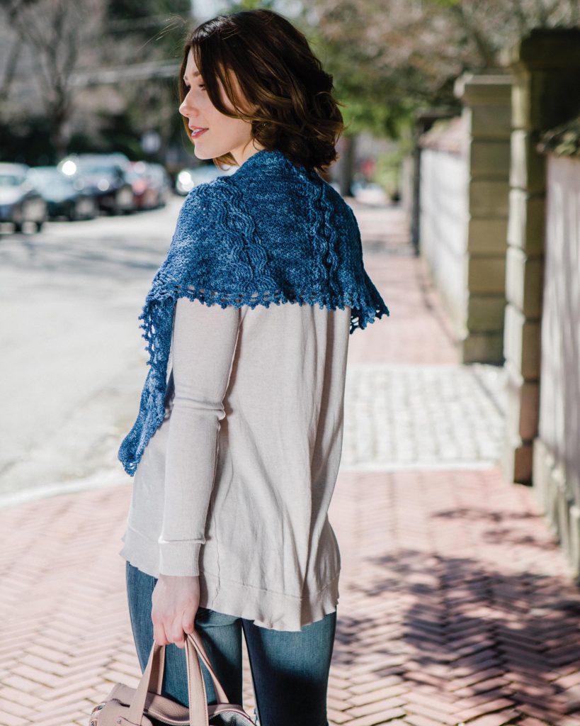 Blue Moon Shawl - Cable Crochet book review by Ambassador Crochet