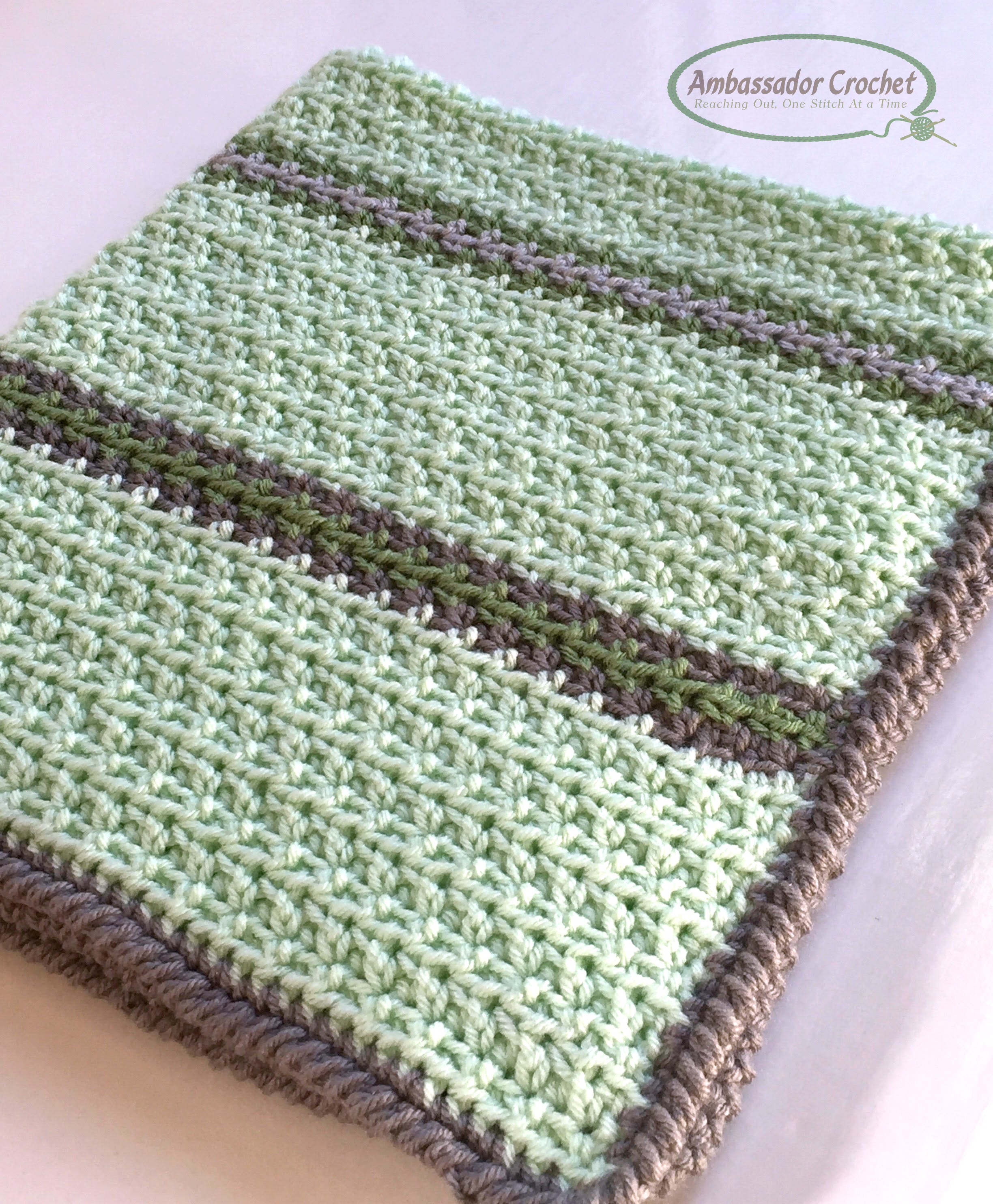 Soft & Squishy Baby Blanket - Free Crochet pattern by Ambassador Crochet