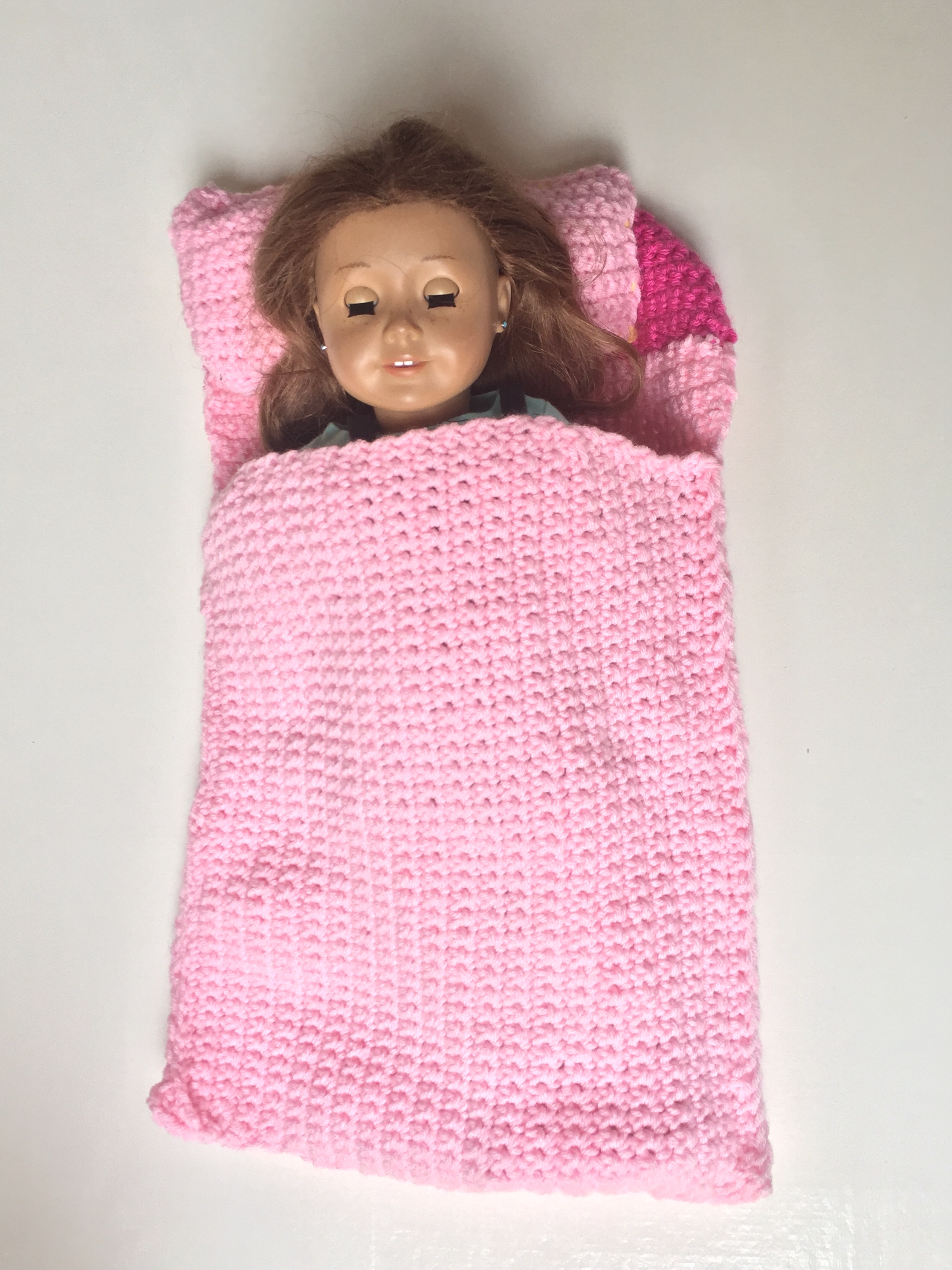 18" Doll Sleeping Bag & Pillow Crochet Pattern ...