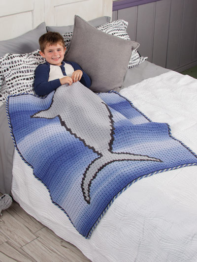 Tails of the Sea - shark kid's crochet blankets - book review by Ambassador Crochet.