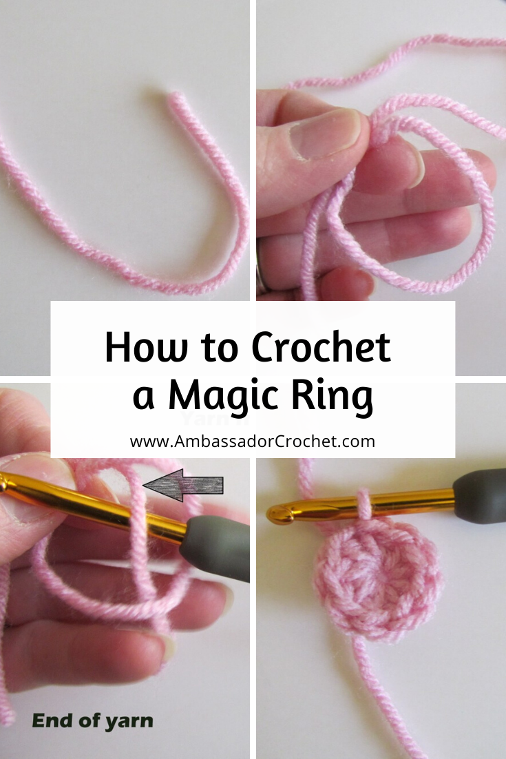 Crochet Magic Circle Tutorial Coloring Pages