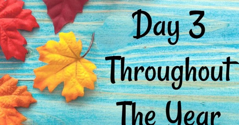 10 Days of Thanksgiving – Day 3