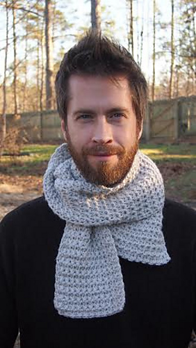 men's metro scarf crochet pattern
