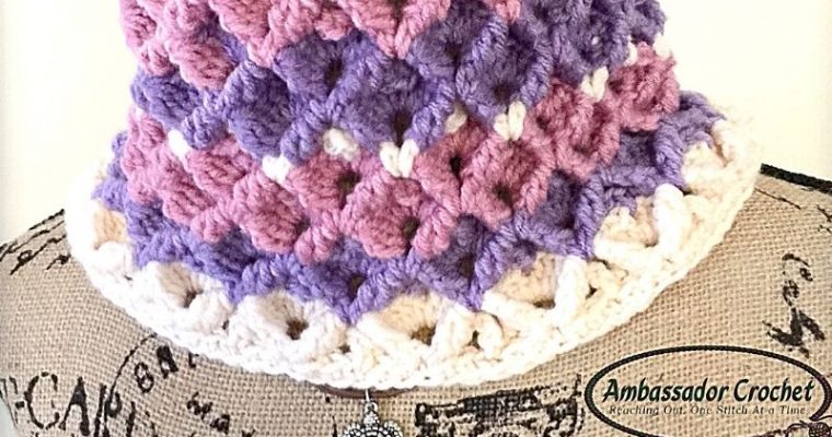 Diamond Trellis Cowl – Free Crochet Pattern