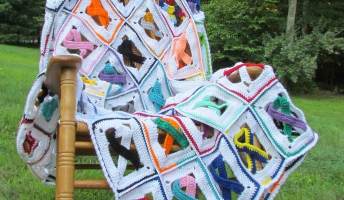 Awareness Ribbon Blanket Crochet Pattern