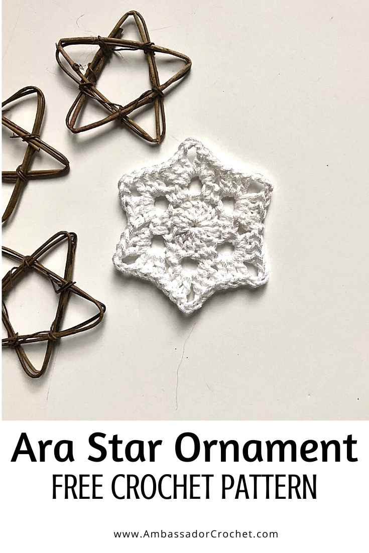 Ara Star Ornament – Free Crochet Pattern