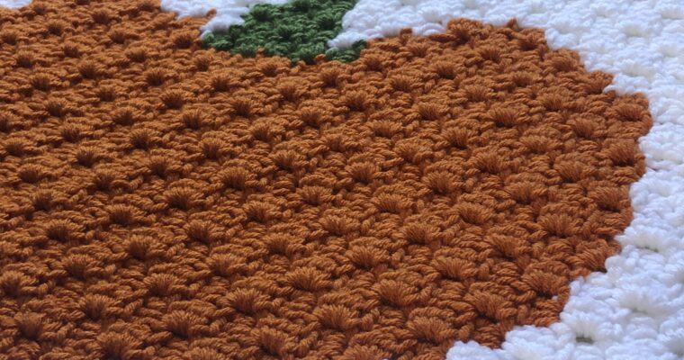 Pumpkin Blanket Square Crochet Pattern