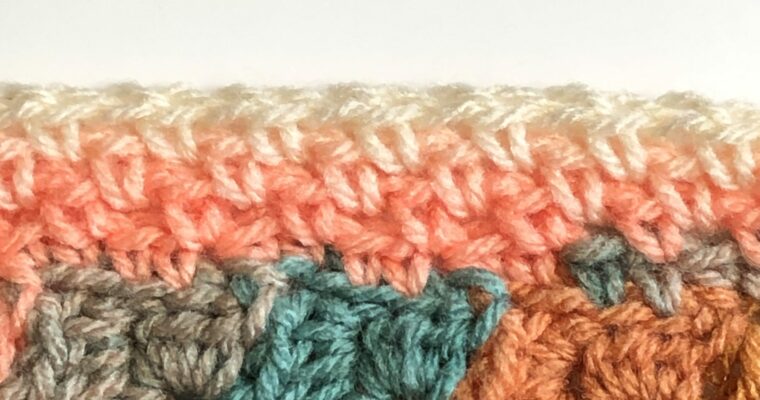 How to Crochet the Moss Stitch Border