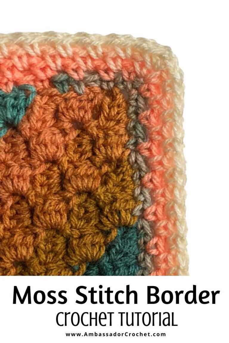 How to Crochet the Moss Stitch Border Ambassador Crochet