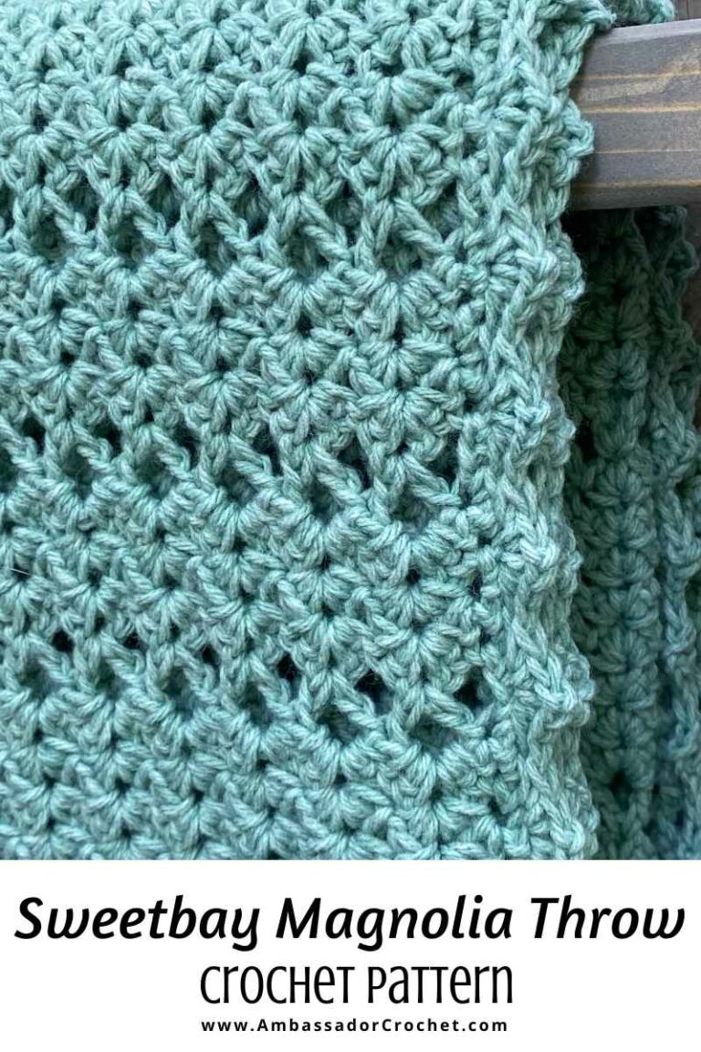 Sweetbay Magnolia Throw Crochet Pattern Ambassador Crochet