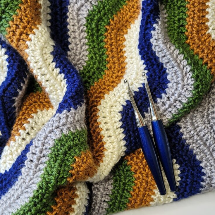 Image for Boreal: easy comfy throw free crochet blanket pattern
