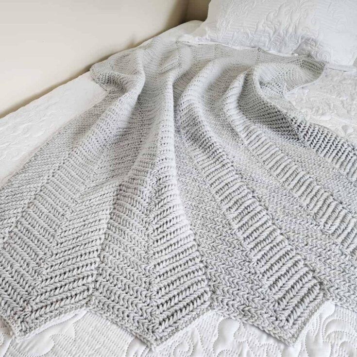 Image for Herringbone Single Crochet Ripple Blanket