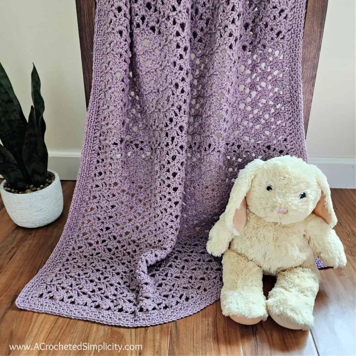 Image for Lacy Baby Blanket Crochet Pattern
