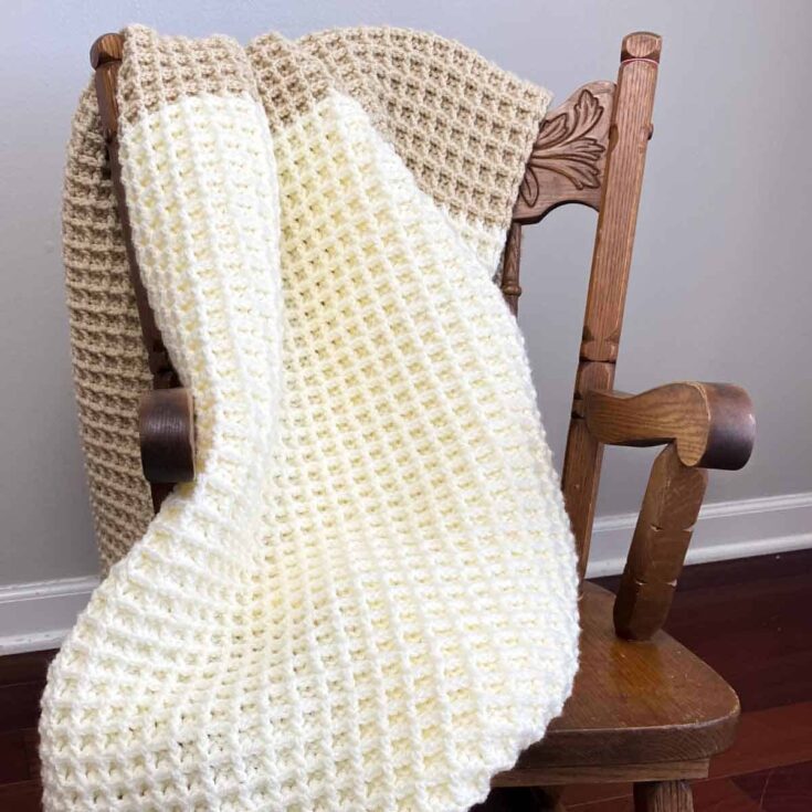 Image for Waffle Stitch Crochet Blanket Pattern