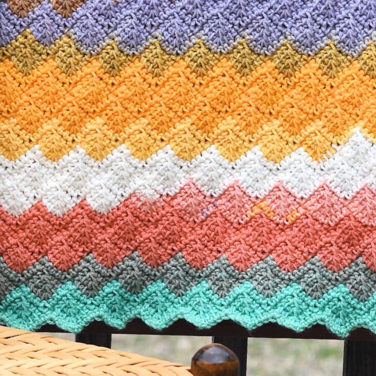 Image for Dragon Scales Baby Blanket Free Crochet - Make It Crochet