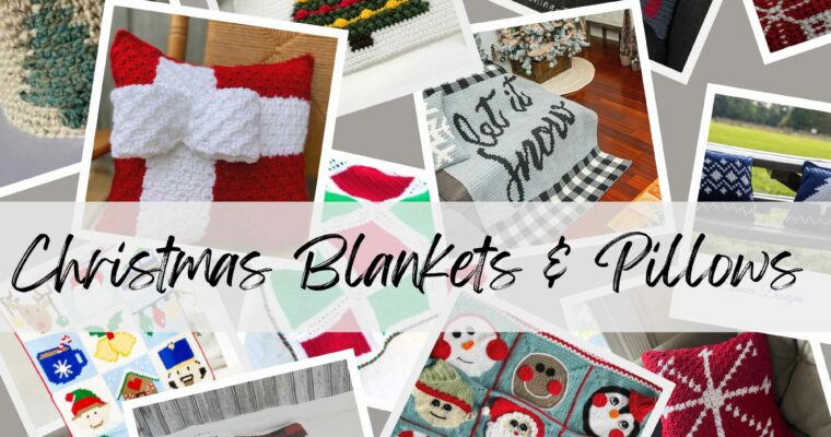 Crochet Christmas Blankets & Pillow Patterns