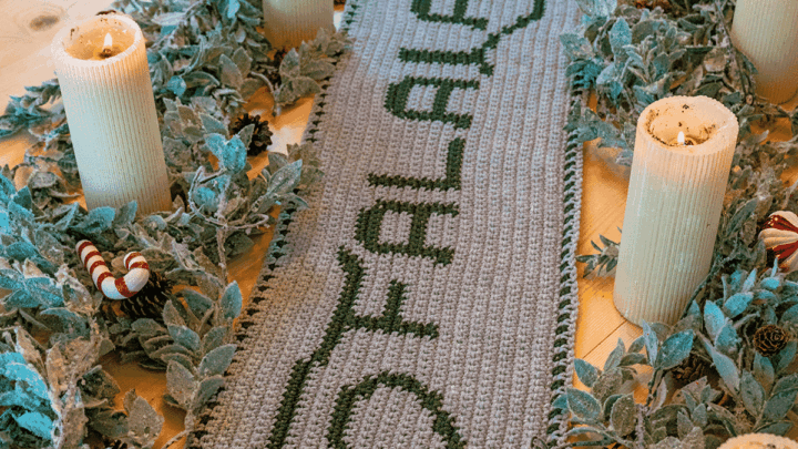 Image for Falalalala Crochet Table Runner