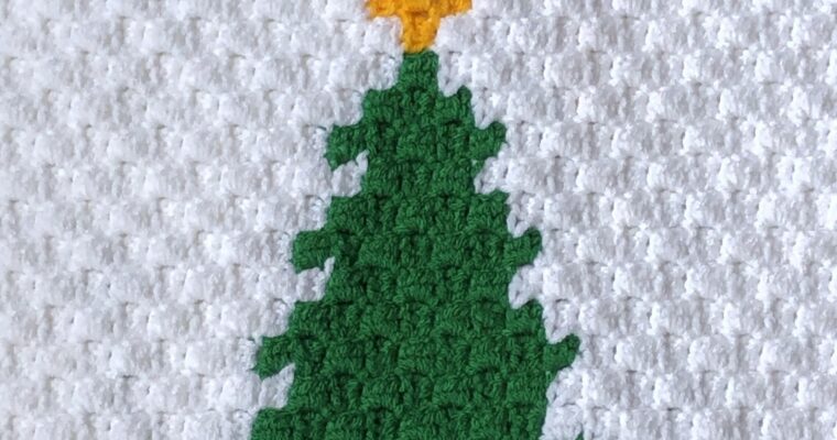 Christmas Tree Blanket Square Crochet Pattern