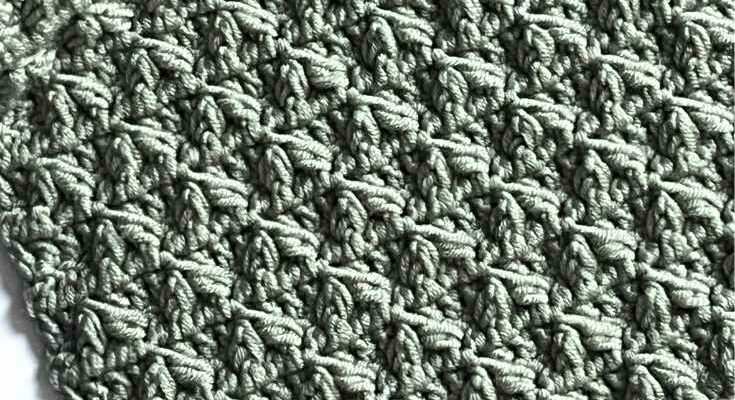 Baile Textured Baby Blanket Free Crochet Pattern