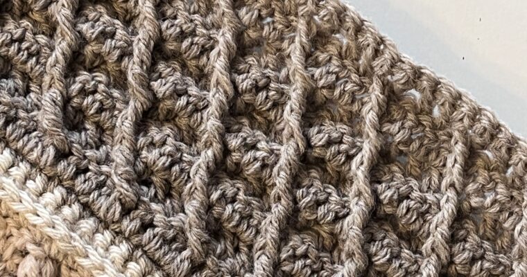 How to Crochet the Diagonal Lattice Crochet Stitch