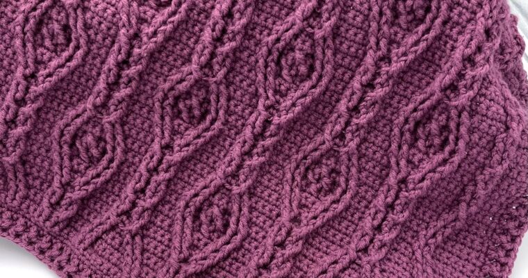 Make the Peacock Vines Throw with Crochet Cables