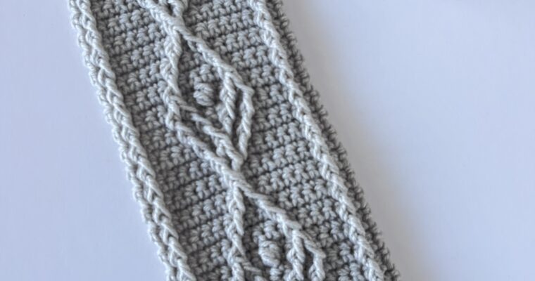 Learn to Crochet the Diamond Trek Cable Pattern