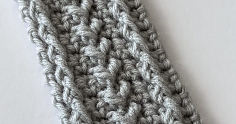 Learn to Crochet the Dory Crossing Mini Cable Pattern