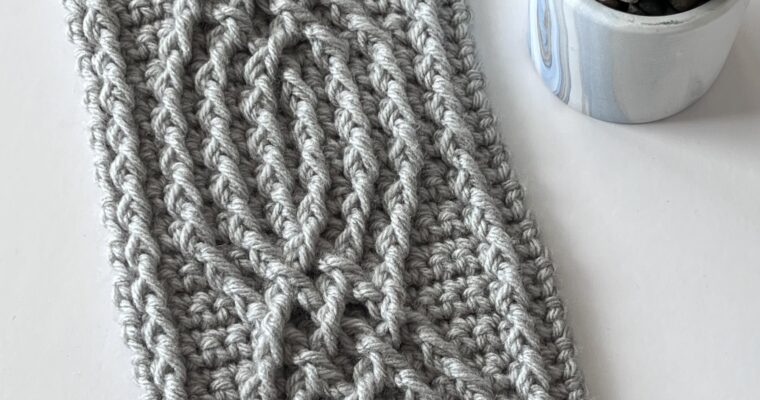 Learn How to Crochet the Cathedral Crossing Cable Pattern