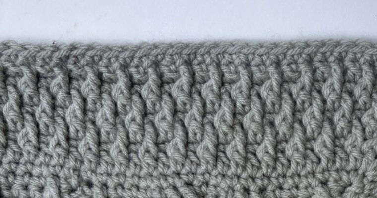 How to Crochet the Alpine Stitch as a Border on a Blanket
