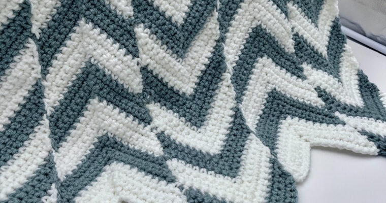 Crochet the Shifting Chevrons Blanket: A Modern Take on the Chevron Stitch Pattern