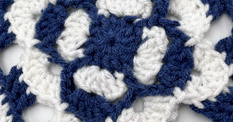 Royal Bloom – Free Blanket Square Crochet Pattern