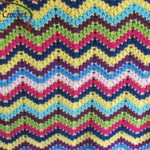 Rainbow Ripple Scrap Afghan by Ambassador Crochet - $3.95
